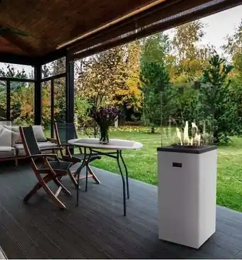 Bricorama KIT DE CHAUFFAGE AU GAZ PATIO SLIM BLANC 8.2 KW MANUEL offre
