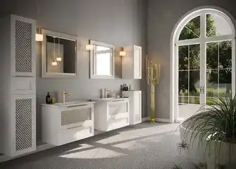 Bricorama Meuble salle de bain CHIC 60-80-100 cm en plusieurs couleurs - Couleur: Blanc - Largeur: 80 offre