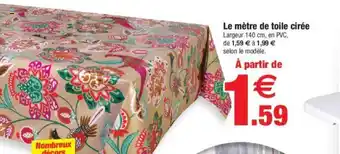 Le mètre de toile cirée