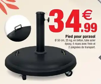 Bazarland Pied pour parasol offre