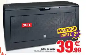 Bazarland Coffre de jardin offre