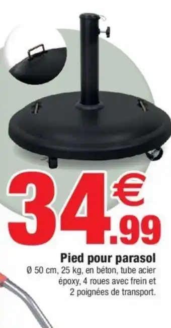 Bazarland Pied pour parasol offre