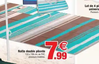 Bazarland Natte double pliante offre