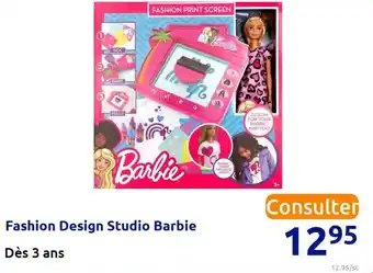 Fashion design studio barbie