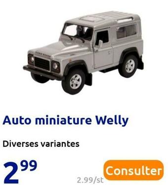 Action Auto miniature welly offre