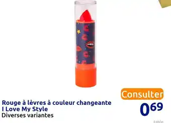 Action Rouge à lèvres à couleur changeante i love my style offre