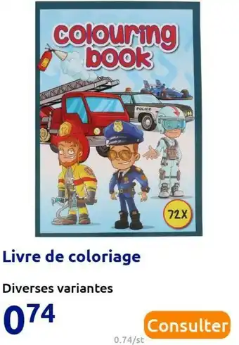 Action Livre de coloriage offre