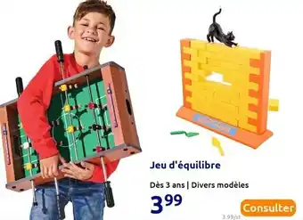 Action Jeu d'équilibre offre