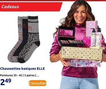 Action Elle chaussettes basiques offre