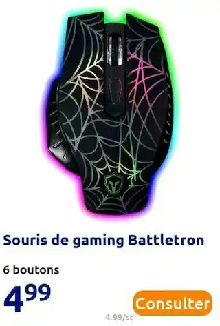 Action Souris de gaming battletron offre