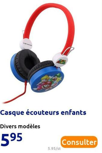 Action Casque écouteurs enfants offre