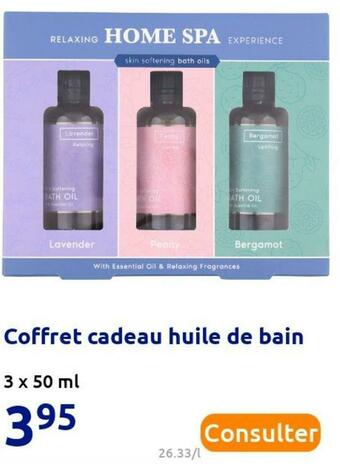 Coffret cadeau huile de bain