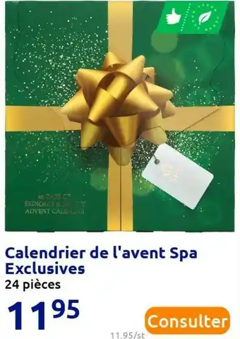 Action Calendrier de l'avent spa exclusives offre