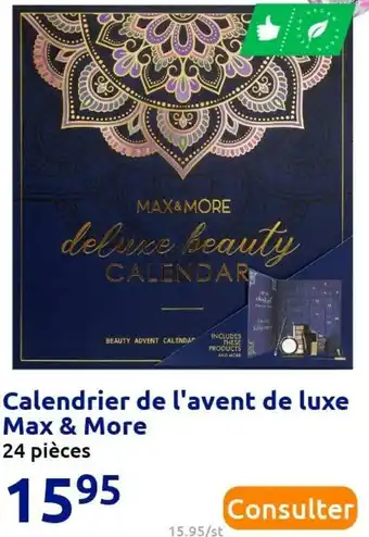 Action Max & more calendrier de l'avent de luxe offre