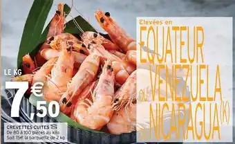 Intermarché Hyper CREVETTES CUITES offre