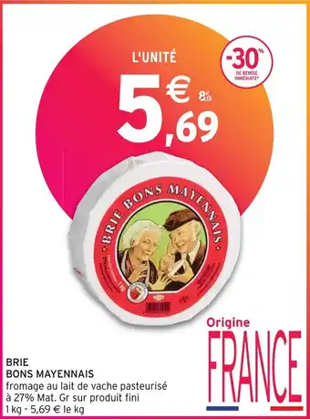 Intermarché Hyper BRIE BONS MAYENNAIS offre