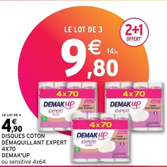 DISQUES COTON DÉMAQUILLANT EXPERT 4x70 DEMAKUP
