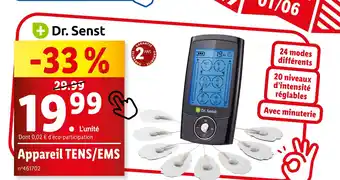 Lidl Dr Senst Appareil TENS/EMS offre