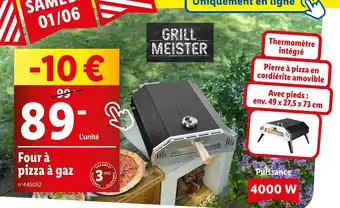 Lidl GRILL MEISTER Four à pizza à gaz offre