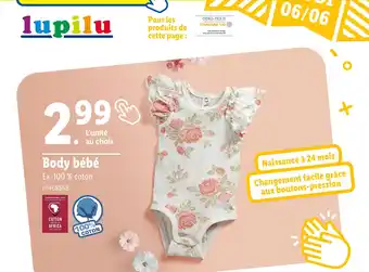 Lidl Lupilu Body bébé offre