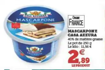 U Express MASCARPONE CASA AZZURA offre