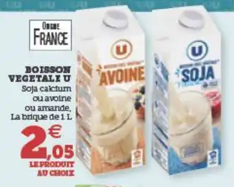 U Express BOISSON VEGETALE U offre