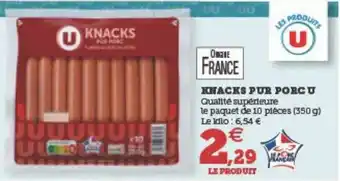 U Express KNACKS PUR PORC U offre