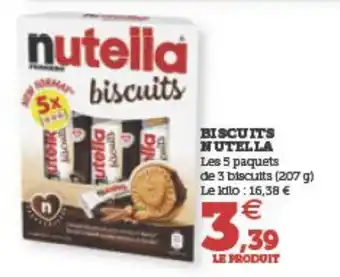 U Express BISCUITS NUTELLA offre