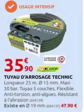 Rural Master TUYAU D'ARROSAGE TECHNIC offre
