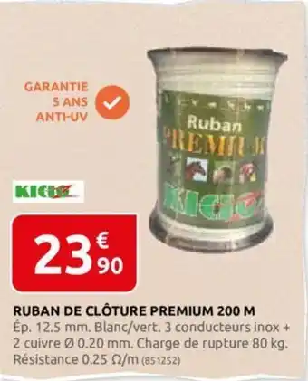 Rural Master RUBAN DE CLÔTURE PREMIUM 200 M offre