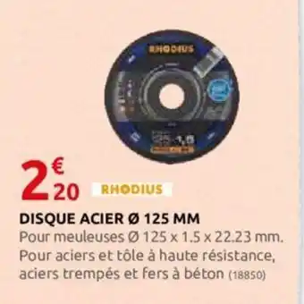 Rural Master DISQUE ACIER Ø 125 MM offre