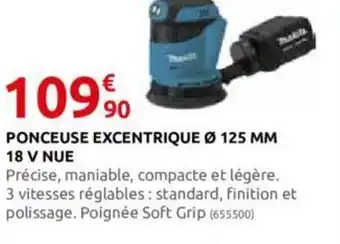 Rural Master PONCEUSE EXCENTRIQUE Ø 125 MM 18 V NUE offre