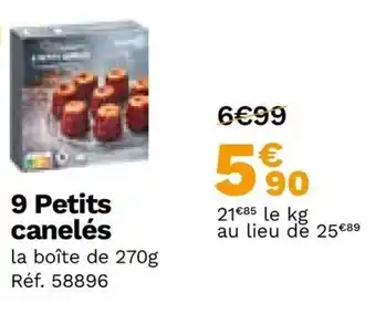 Picard 9 Petits canelés offre