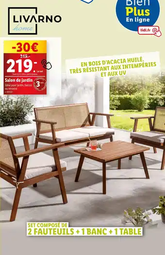 Lidl LIVARNO HOME Salon de jardin offre