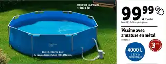 Lidl LIVARNO HOME Piscine avec armature en métal offre