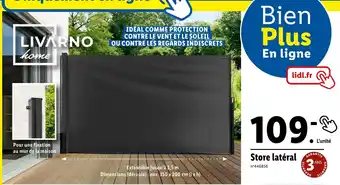 Lidl LIVARNO HOME Store latéral offre