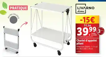 Lidl LIVARNO HOME Chariot d’appoint pliant offre