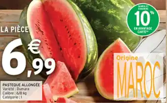PASTEQUE ALLONGÉE