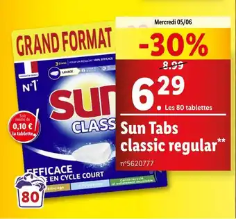 Lidl Sun Sun Tabs classic regular offre