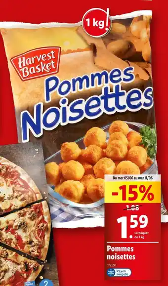 Lidl Harvest Basket Pommes noisettes offre