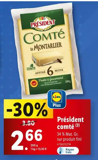 Lidl Président comté offre