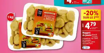 Lidl Toque du chef Nuggets de poulet offre