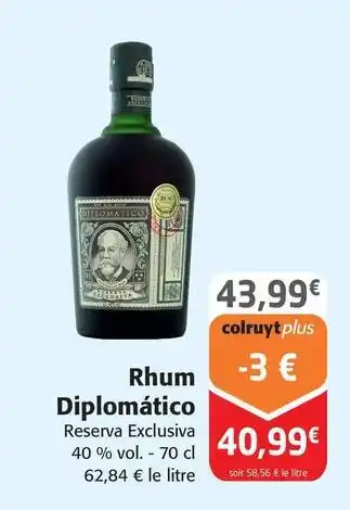 Colruyt Diplomático - rhum offre