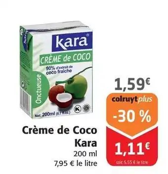 Colruyt Kara - crème de coco offre
