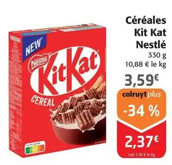 Colruyt Nestlé - céréales kit kat offre