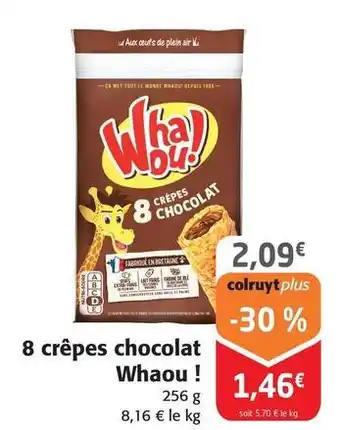 Colruyt Whaou! - 8 crêpes chocolat offre