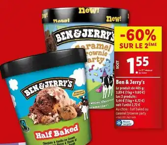 Lidl Ben & jerry's - le produit de 405 g offre