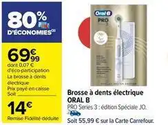 Carrefour Oral-b - brosse à dents électrique pro offre