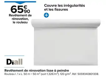 Castorama Diall Revêtement de rénovation lisse à peindre offre