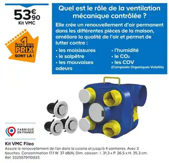 Castorama Kit VMC Fileo offre